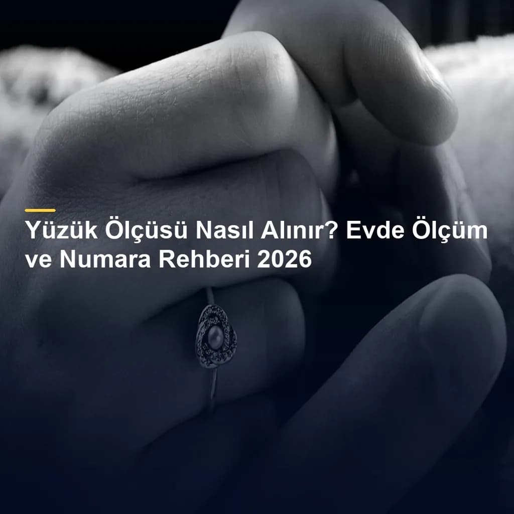 Yüzük Ölçüsü Nasıl Alınır? Evde Ölçüm ve Numara Rehberi 2026