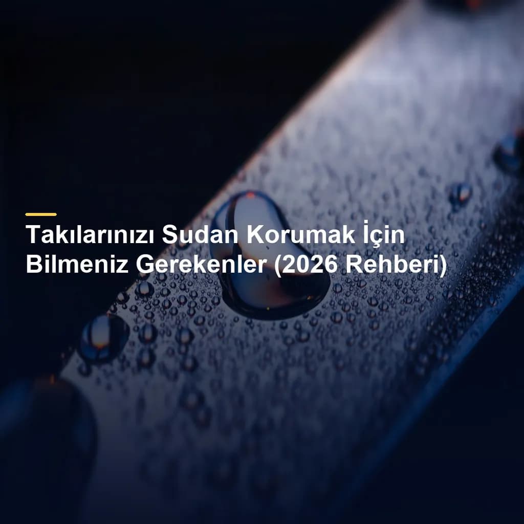 Takılarınızı Sudan Korumak İçin Bilmeniz Gerekenler (2026 Rehberi)