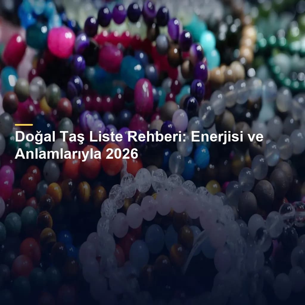 Doğal Taş Liste Rehberi: Enerjisi ve Anlamlarıyla 2026