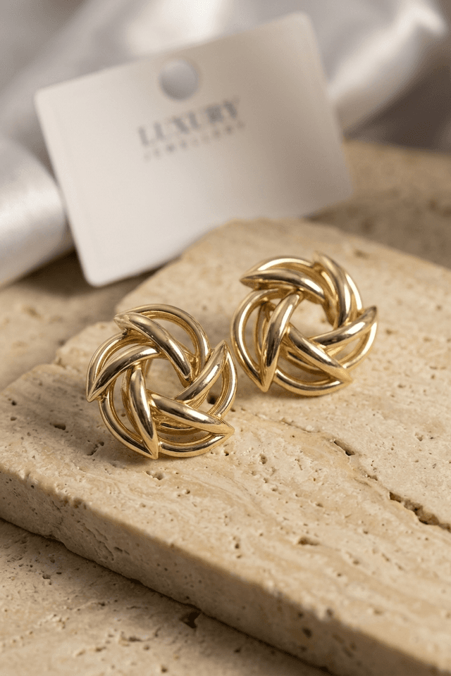 Hexa Gold Küpe